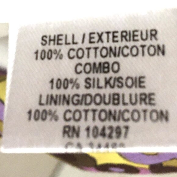 Milly of NY Halter Dress Silk Cotton Abstract Pleated Lined V-neck Women Size 4 - Picture 15 of 16